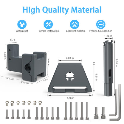 XLTTYWL Starlink Gen 3 Halterung, 360° verstellbar, Aluminium