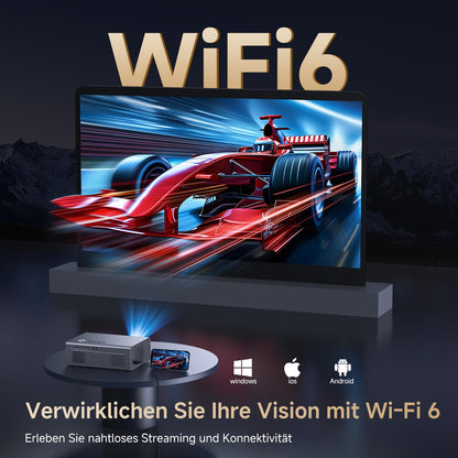 KOGATA 4K Smart Beamer – Heimkino Projektor mit Netflix