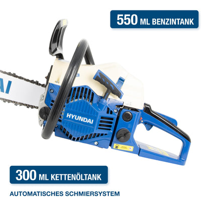 HYUNDAI CS6220G Benzin-Kettensäge - 51 cm Schwert 61.5 cm³