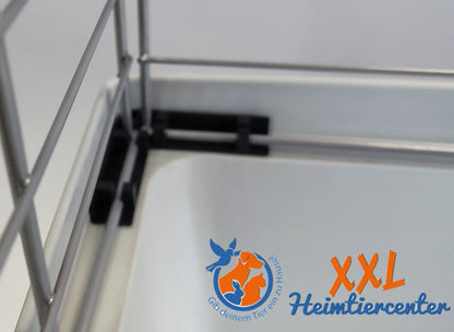 Tierwelt Kaninchen Meerschweinchen Stall 1.20m – Grau Neu