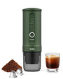 OutIn Nano Tragbare Espressomaschine mit Akku für Kaffee und Kapseln aus lebensmittelechtem Edelstahl