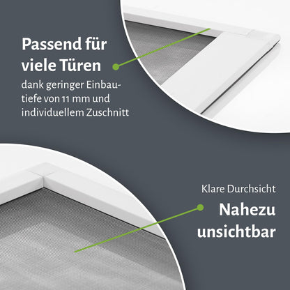 empasa Fliegengittertür START Alurahmen Bausatz weiss 100 x 210 cm