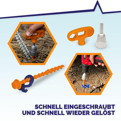 Peggy Peg Schraubhering StartKit PP03 – Zeltheringe Set für Camping