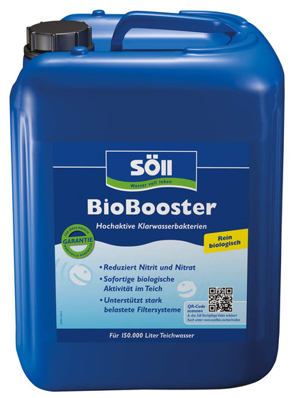 Söll BioBooster 80409 biologischer Teichwasseraufbereiter 5 l, zur Wasserklärung in Garten- und Schwimmteichen