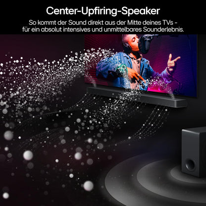 LG DS90TY 5.1.3 Dolby Atmos Soundbar mit Subwoofer, Schwarz