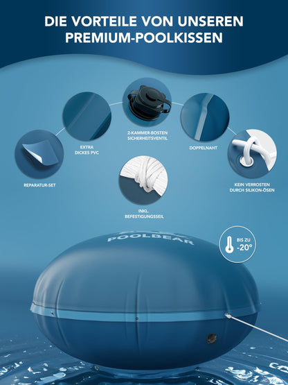PoolBear Poolkissen Winter 5m XXL – Überwinterung Frostschutz