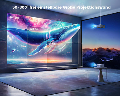 SmartView Android TV Beamer 1080P Full HD 4K Heimkino