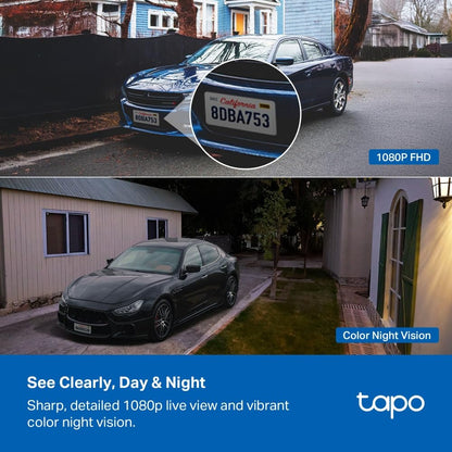 Tapo C400 KIT Solar Überwachungskamera mit 1080p und Farbnachtsicht
