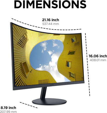 KOORUI 23.6 Zoll FHD Curved Gaming Monitor 100Hz - Schwarz