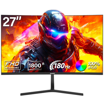 Gawfolk Curved Gaming Monitor 27 Zoll 180Hz - Full HD