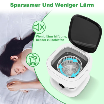 Mini 14L Camping Waschmaschine – Grün mit Schleuder