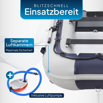 ArtSport Schlauchboot 3.20m Paddelboot Aluboden 4 Pers.