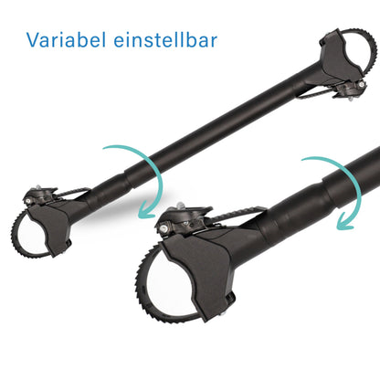 Fischer Fahrradrahmenadapter 591038 für Fahrradtransport, schwarz