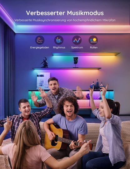 Govee LED Strip RGBIC Pro 5m, smarter LED Streifen mit App-Steuerung