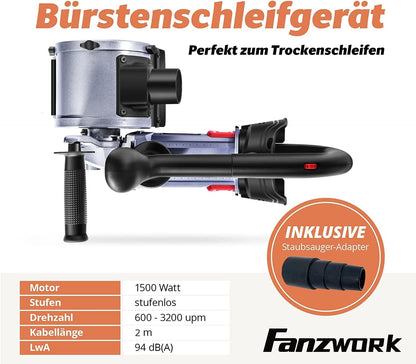 FANZWORK V2 Satiniermaschine 1500W – Oberflächen Renovierung