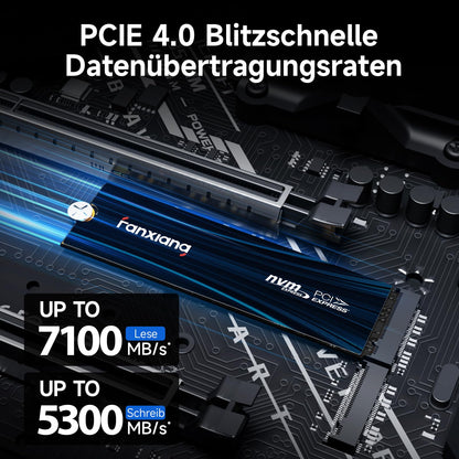 fanxiang S880E NVMe SSD 2TB M.2 PCIe Gen4x4 Gaming Laufwerk