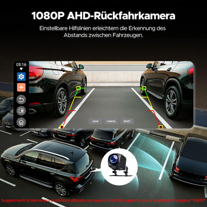 Volam Carplay Android Auto Display 10.25 Zoll - Netflix, Kamera