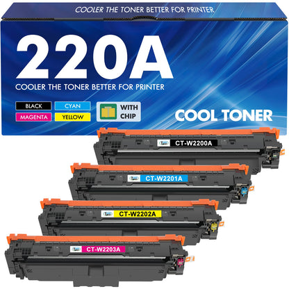 Kompatibel für HP 220A Toner Farbset 4er-Pack mit Chip