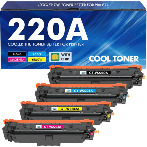 Kompatibel für HP 220A Toner Farbset 4er-Pack mit Chip