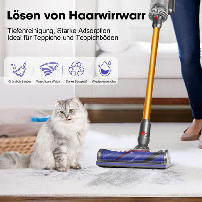 RUKHOOL Bodendüse Elektrobürste für Dyson V12 Detect Slim / V9