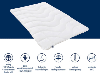 Irisette Micro Thermo 4-Jahreszeiten Steppbett - 155x220 cm