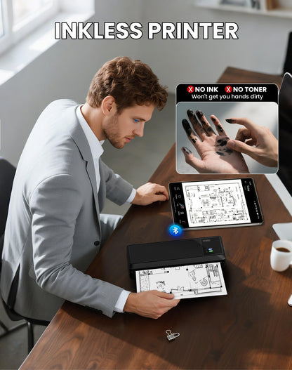 vretti P83 Mobiler Thermodrucker A4 mit Bluetooth und USB-C