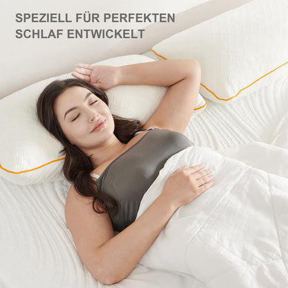Twirest Kopfkissen 80x80 cm, Memory Foam, höhenverstellbar, 2er Set
