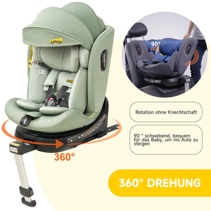 Jovikids i-Size Kindersitz Reboarder – 360° ISOFIX 40-150cm
