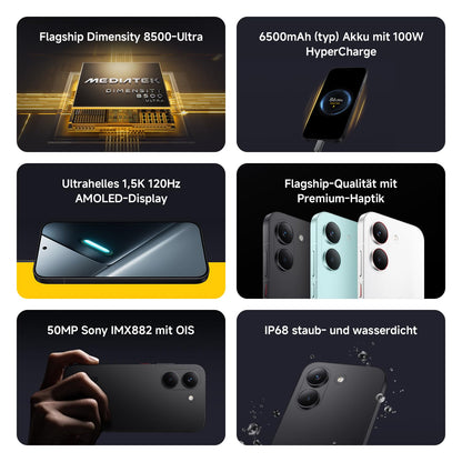 Xiaomi Poco X8 Pro Smartphone 8GB/256GB, 50MP Kamera, Grün