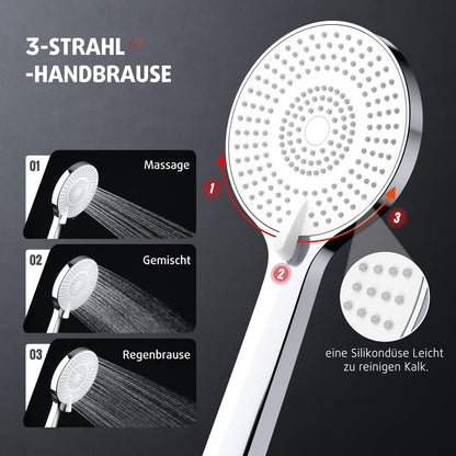 Rainsworth Regendusche Duschsystem 25cm rund – Chrom, ohne Armatur