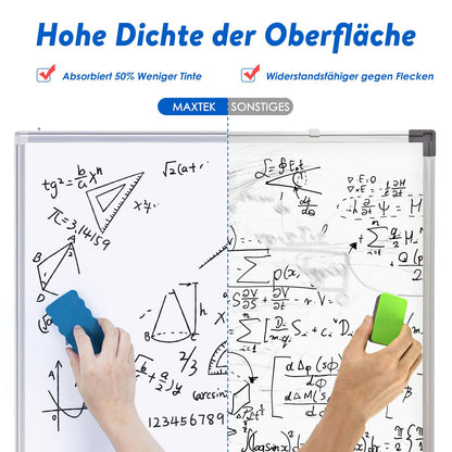 maxtek Whiteboard Magnettafel Trocken Abwischbar 150x100 cm