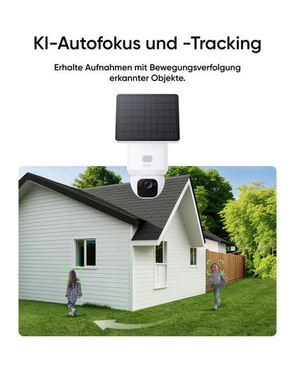 eufy eufyCam Solar Überwachungskamera aussen, 4er-Pack mit Homebase