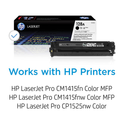 HP Original 128A Toner Schwarz für LaserJet Drucker
