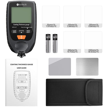 Neoteck Autolack Schichtdickenmessgerät Handheld LCD - Schwarzorange