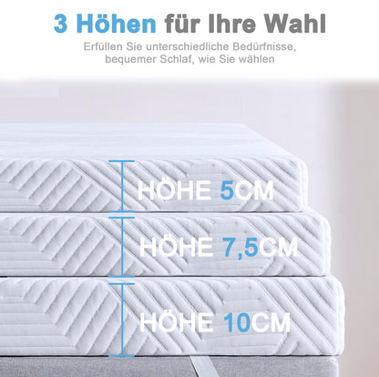 Twirest Gel Komfortschaum Matratzentopper 180x200cm, 7,5cm