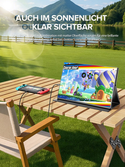 UPERFECT Portabler Monitor 16 Zoll 4K UHD 1200 Nits HDR USB-C