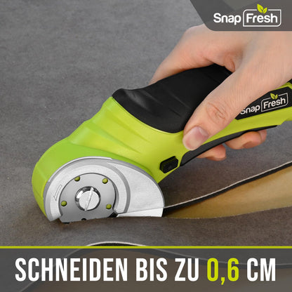 SnapFresh Elektrischer Kartonschneider 4V Akku-Rollschneider