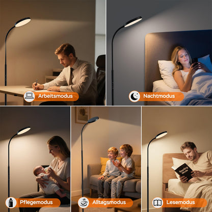 ANTENLICHT NOVA LED-Stehlampe dimmbar mit Fernbedienung, 18 W, schwarz