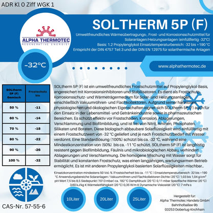 Alpha Thermotec Solarflüssigkeit 25 l, Wärmeträgermedium bis -32 °C