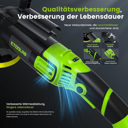 ETOOLAB Upgrade Auto Poliermaschine 2025 Verbessert 1300W Set