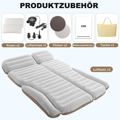 KMZ SUV Luftmatratze Auto-Bett Doppelseitig – Weiss/Kaffee