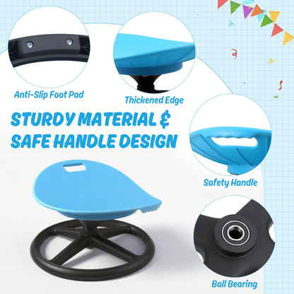 LGMCF Sensorik Drehstuhl für Kinder, 360° Balance Drehhocker mit Griff