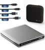 techPulse120 Imperator Externer Blu-ray Brenner USB-C 4K BDXL - Silber. Schlank, silberfarben. Brennt und liest 4K BDXL Blu-ray Discs via USB-C.