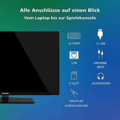 TELEFUNKEN XH32VP750M Smart TV - 32 Zoll HD-Ready Schwarz