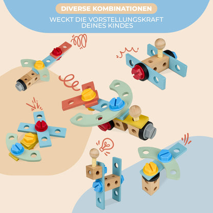 Entdeckerland Lauflernwagen 3-in-1 Motorikspielzeug Holz