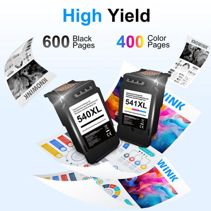 KNOWINK 540XL 541XL Patronen Multipack – Kompatibel Canon 2er-Set