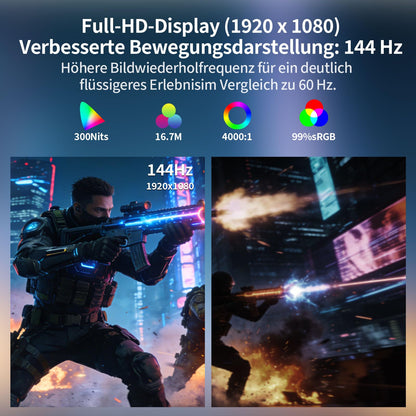 CRUA CR270QA 27 Zoll Curved Monitor Full HD 144Hz HDMI VGA