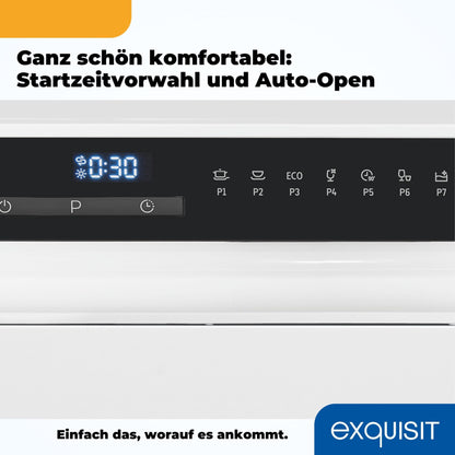 Exquisit GSP5508-030D Mini-Geschirrspüler 55cm - Weiss