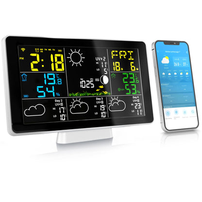 Brandson digitale WLAN Wetterstation mit Aussensensor - Modell 2025