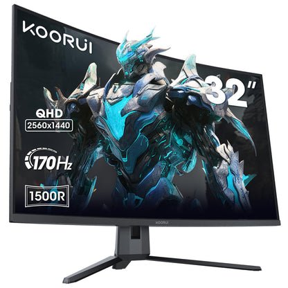 KOORUI Curved Gaming Bildschirm 32" QHD 170Hz VA Panel